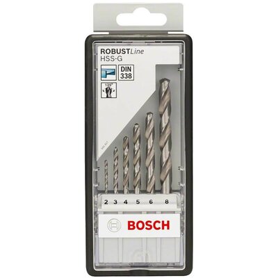 Bosch (O) 6-częściowy zestaw do metalu HSS-G Robust Line, 135° 260