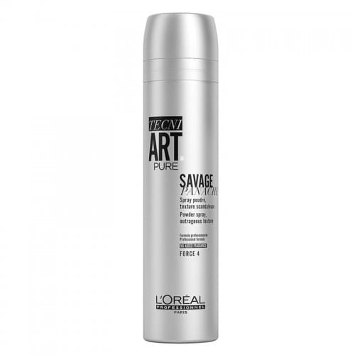 Loreal Tecni Art Pure Savage Panache teksturyzujący puder w sprayu nadający objętość włosom Force 4 250ml