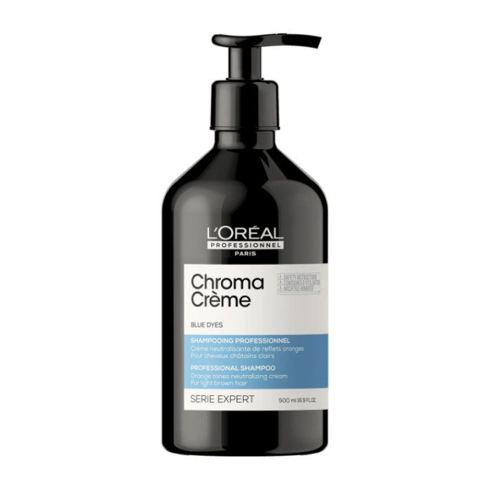 Szampon do włosów średni blond i jasny brąz neutralizujący miedziane refleksy 500ml L'Oréal Chroma Crème Ash