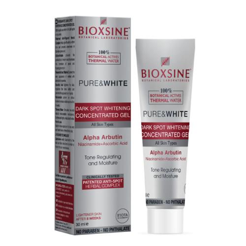 BIOXSINE PURE & WHITE Skoncentrowany żel wybielający przebarwienia skóry, 30ml >> 0zł za wysyłkę przy zakupach od 49 zł 