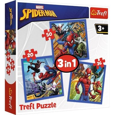 Trefl Puzzle 34841 Pajęcza siła 3w1 ŁÓDŹ 34841