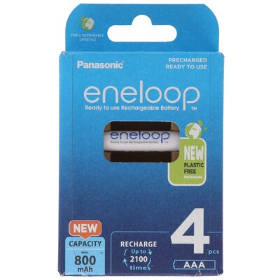 Panasonic 4 x akumulatorki Eneloop R03 AAA 800mAh BK-4MCDE/4BE blister BK-4MCDE/4BE