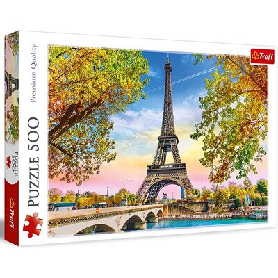 Trefl Puzzle 37330 Romantyczny Paryż 500 elementów ŁÓDŹ 37330