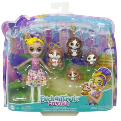 Lalka Enchantimals Rodzina Świnki morskie Glee Guinea Pig HHB84
