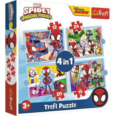 Trefl Puzzle 4w1 Ekipa Spidey'a
