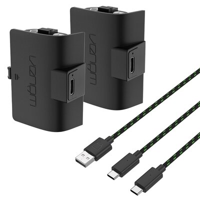 Venom VS2883 2 sztuki do pada Xbox Series X/S, Xbox One 2szt + kabel USB 3m (czarny)