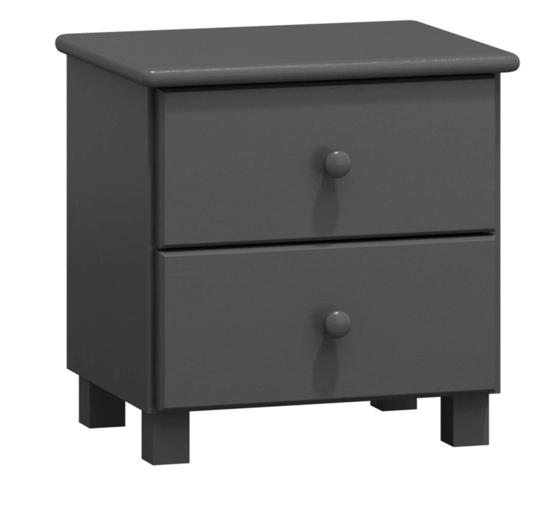 Szafka nocna sosnowa TINA szara