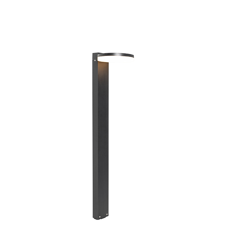 QAZQA Nowoczesna stojąca lampa zewnętrzna czarna 80 cm z LED IP44 - Esmee