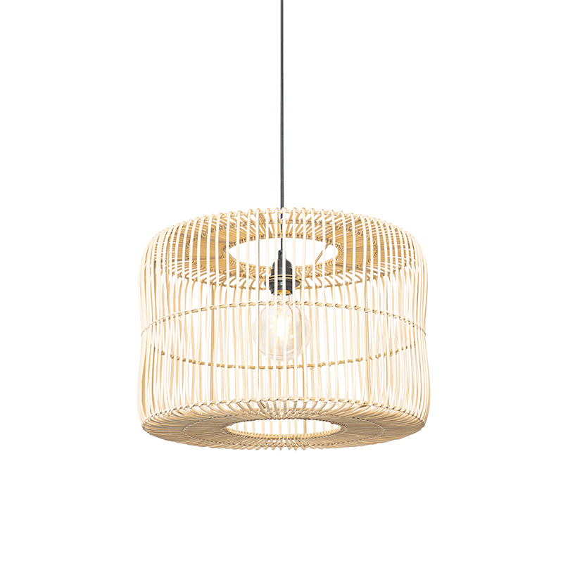 QAZQA Orientalna lampa wisząca rattanowa 45 cm - Maud