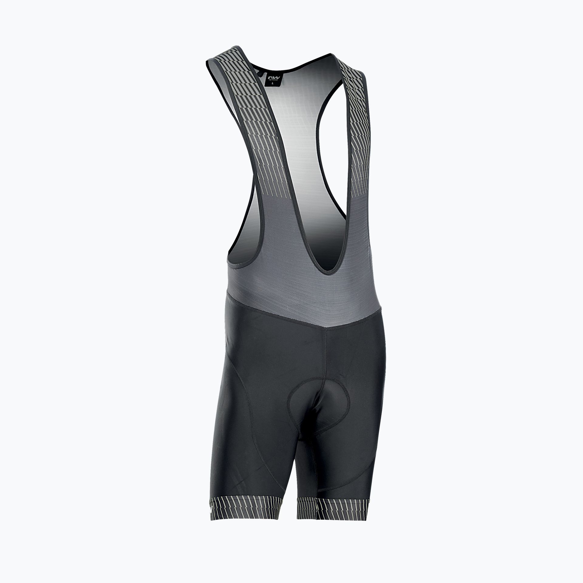 Spodenki rowerowe męskie Northwave Origin Bibshort czarno-szare 89221020 | WYSYŁKA W 24H | 30 DNI NA ZWROT