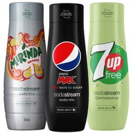 Zestaw syropów zero cukru Pepsi Max Mirinda Light 7up Free