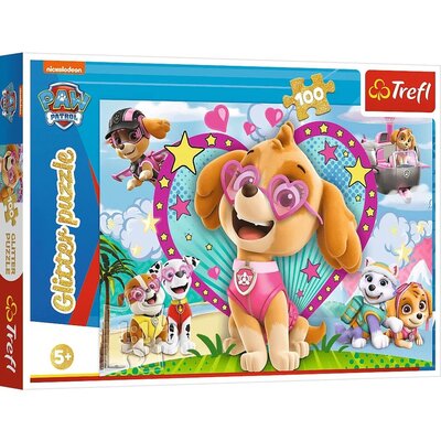 Trefl Puzzle 100 Psi Patrol Sky Brokatowe 14818