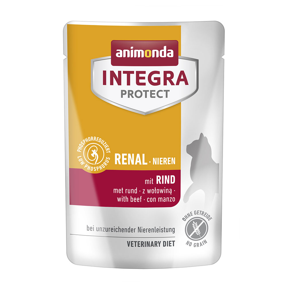Animonda Integra Protect Adult, nerki, 24 x 85 g - Wołowina|
