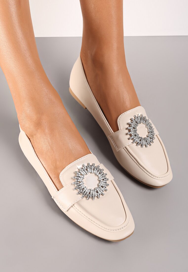 Beżowe Mokasyny Lizzi