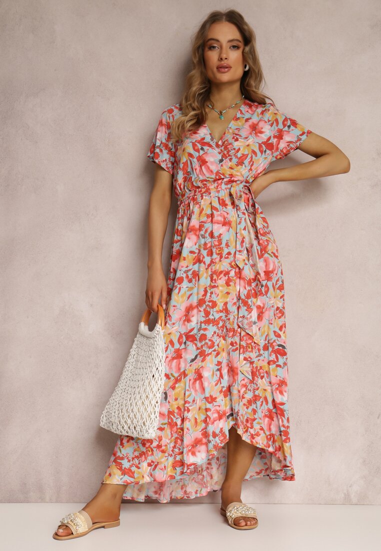 Czerwono-Niebieska Sukienka Nolwyn