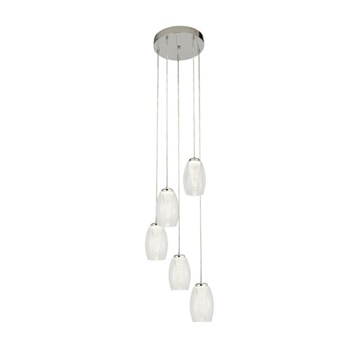 Cyclone LED lampa wisząca 5-punktowa chrom 97291-5CL
