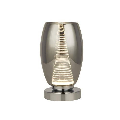 Cyclone LED lampa stołowa 1-punktowa chrom/przydymiona EU97293-1SM