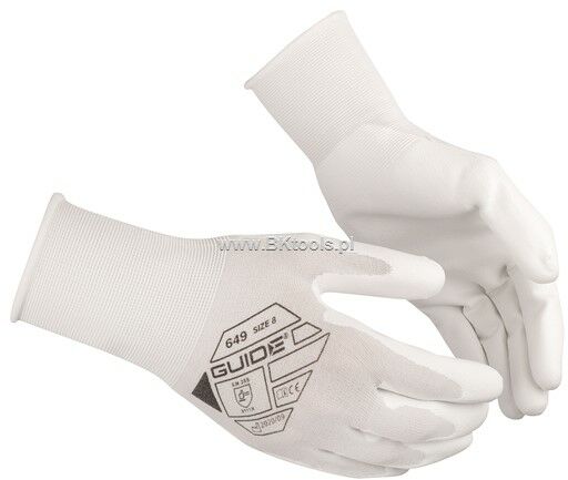 GUIDE Rękawice robocze cienkie z nylonu 649 rozm.5 223590451