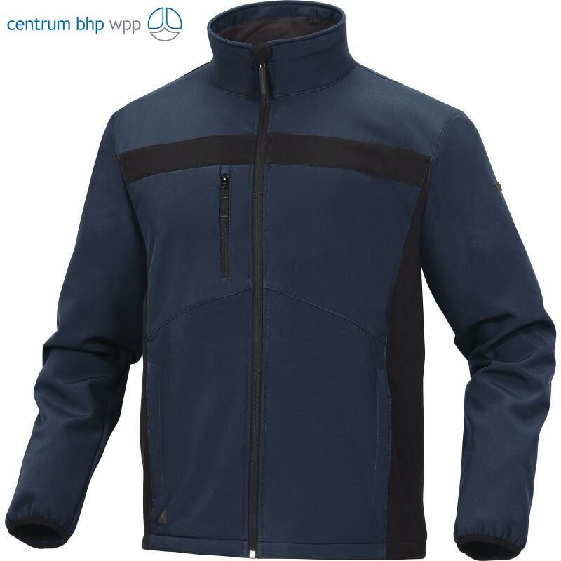 DELTAPLUS LULEA2 BLUZA Z TKANINY SOFTSHELL Z POLIESTRU (94%) I ELASTANU (6%), GRANATOWO/CZARNY