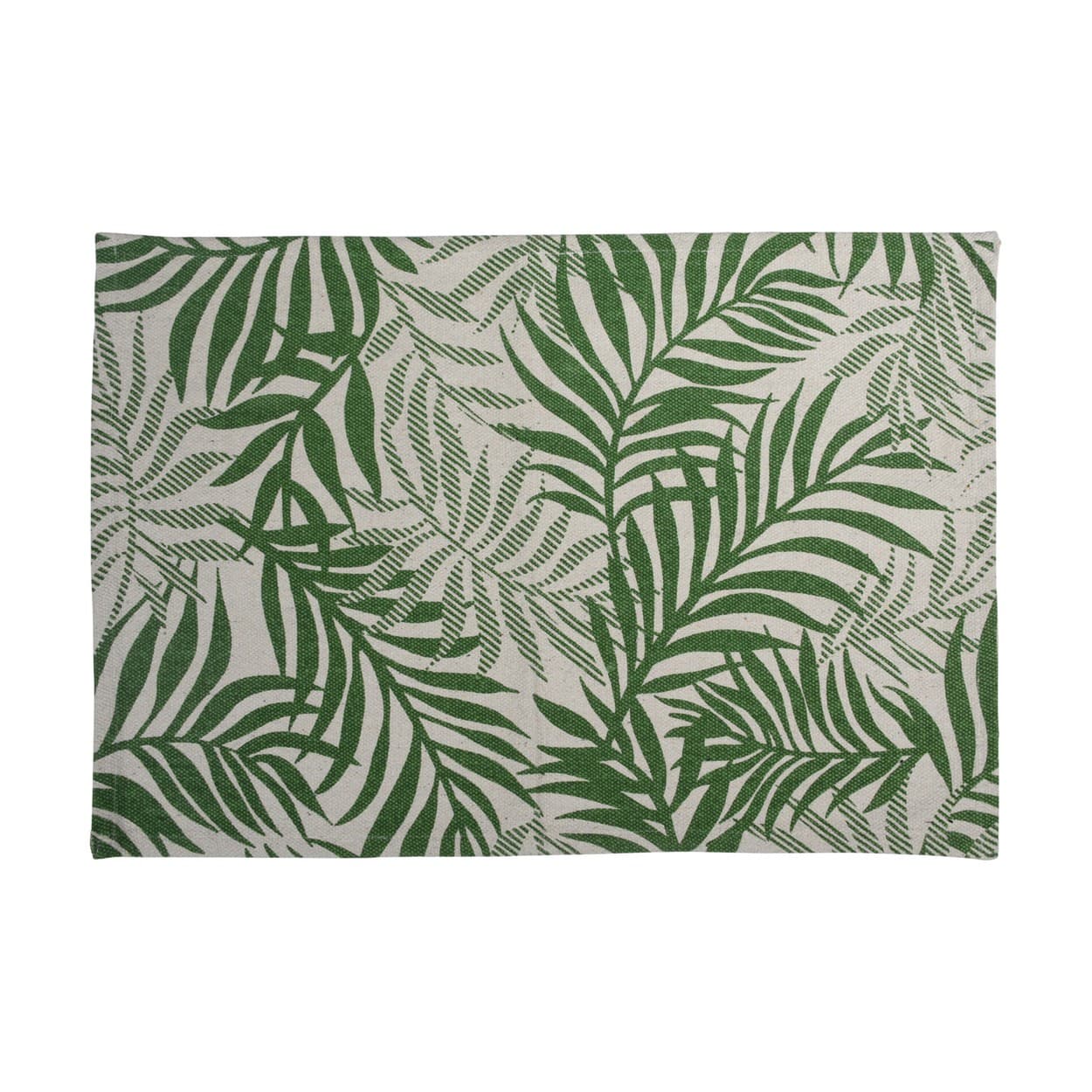 Dywanik bawełniany liście zieleń 60x90cm