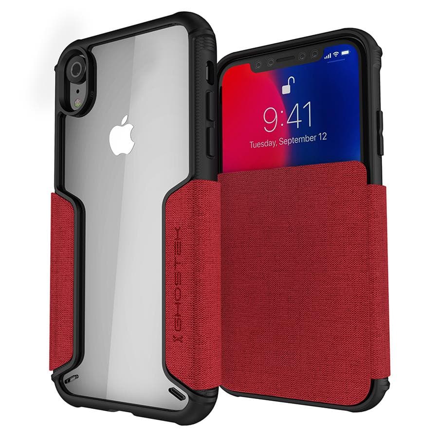 GHOSTEK Etui Exec 3 do Apple iPhone Xr (kolor czerwony) (GH_GHOCAS1069)