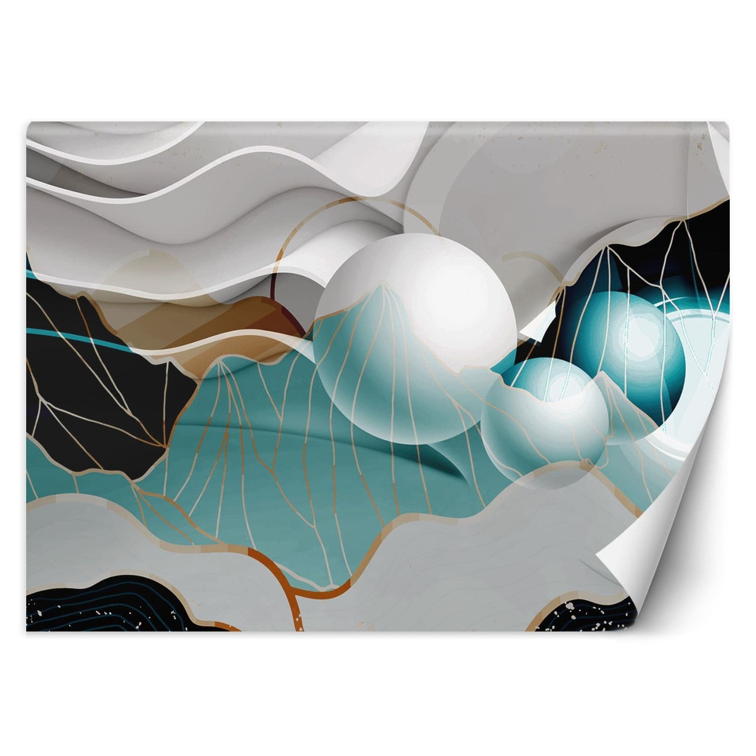 Fototapeta, Abstrakcja z kulami 3D (Rozmiar 350x245)