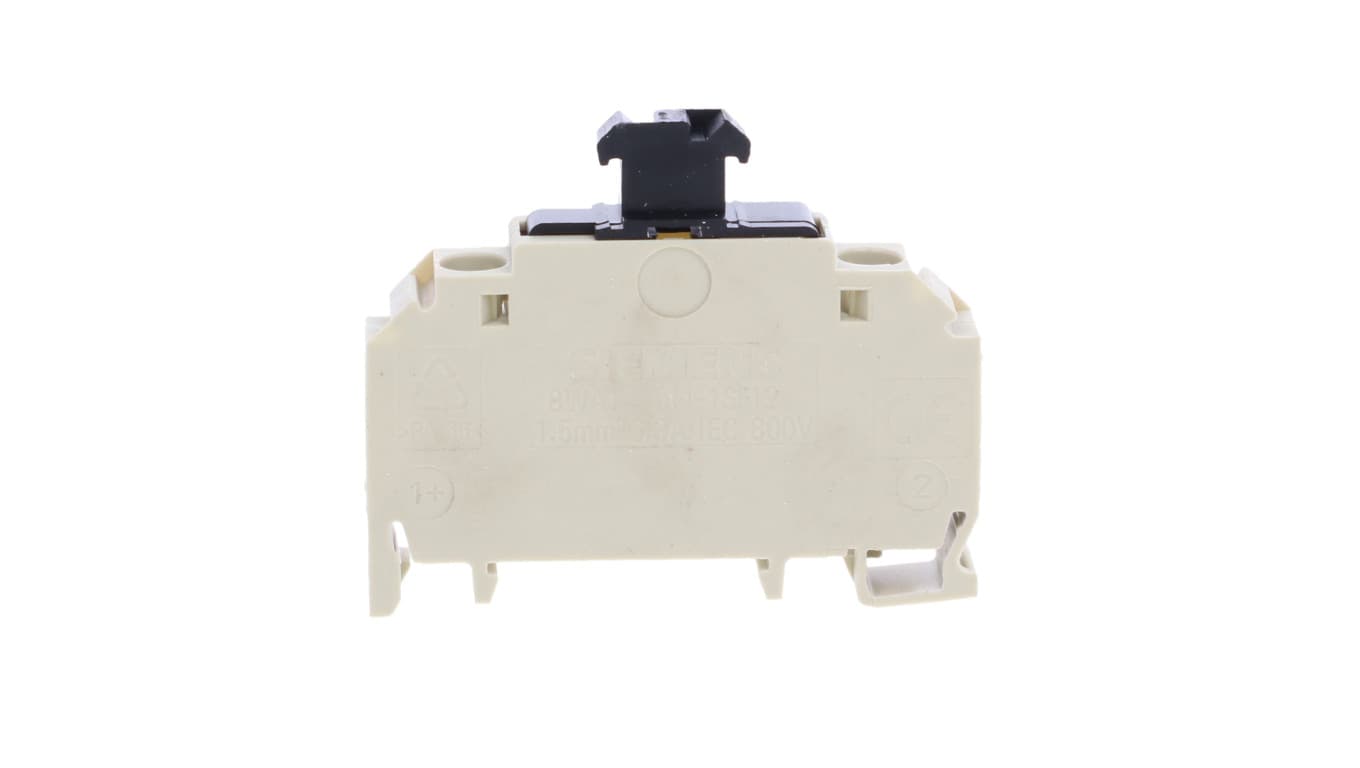 Siemens Fuse terminal thermoplast Screw terminal on both sides 10 mm Sz. 1.5 8WA1011-1SF12 8WA1011-1SF12