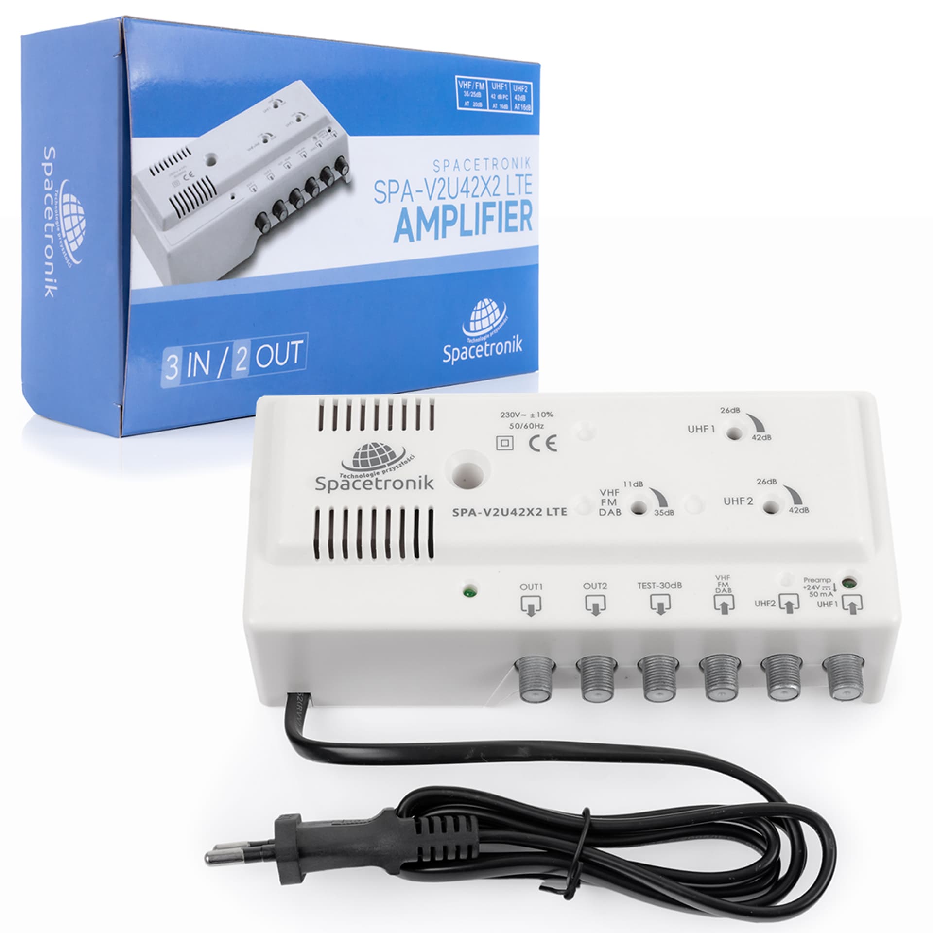 Spacetronik Wzmacniacz dom  SPA-V2U42X2 LTE