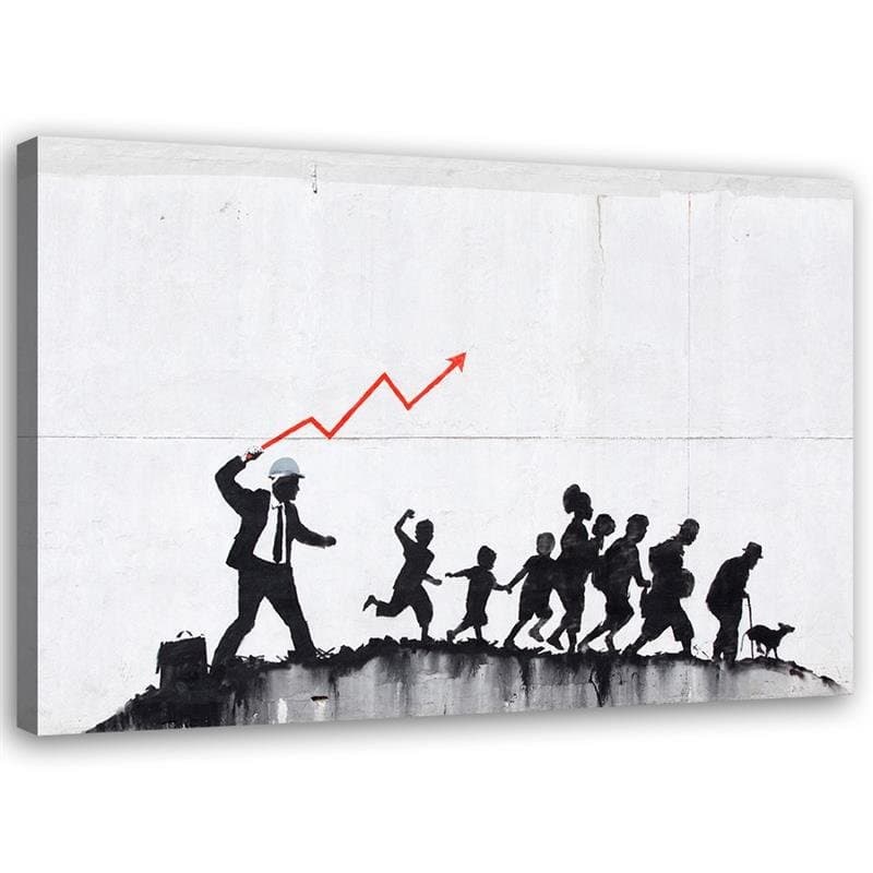 Obraz na płótnie, Banksy Ekomoniczna polityka (Rozmiar 90x60)