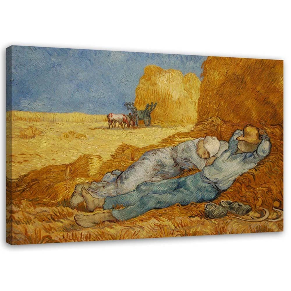 Obraz na płótnie, Siesta - V. van Gogh reprodukcja (Rozmiar 120x80)