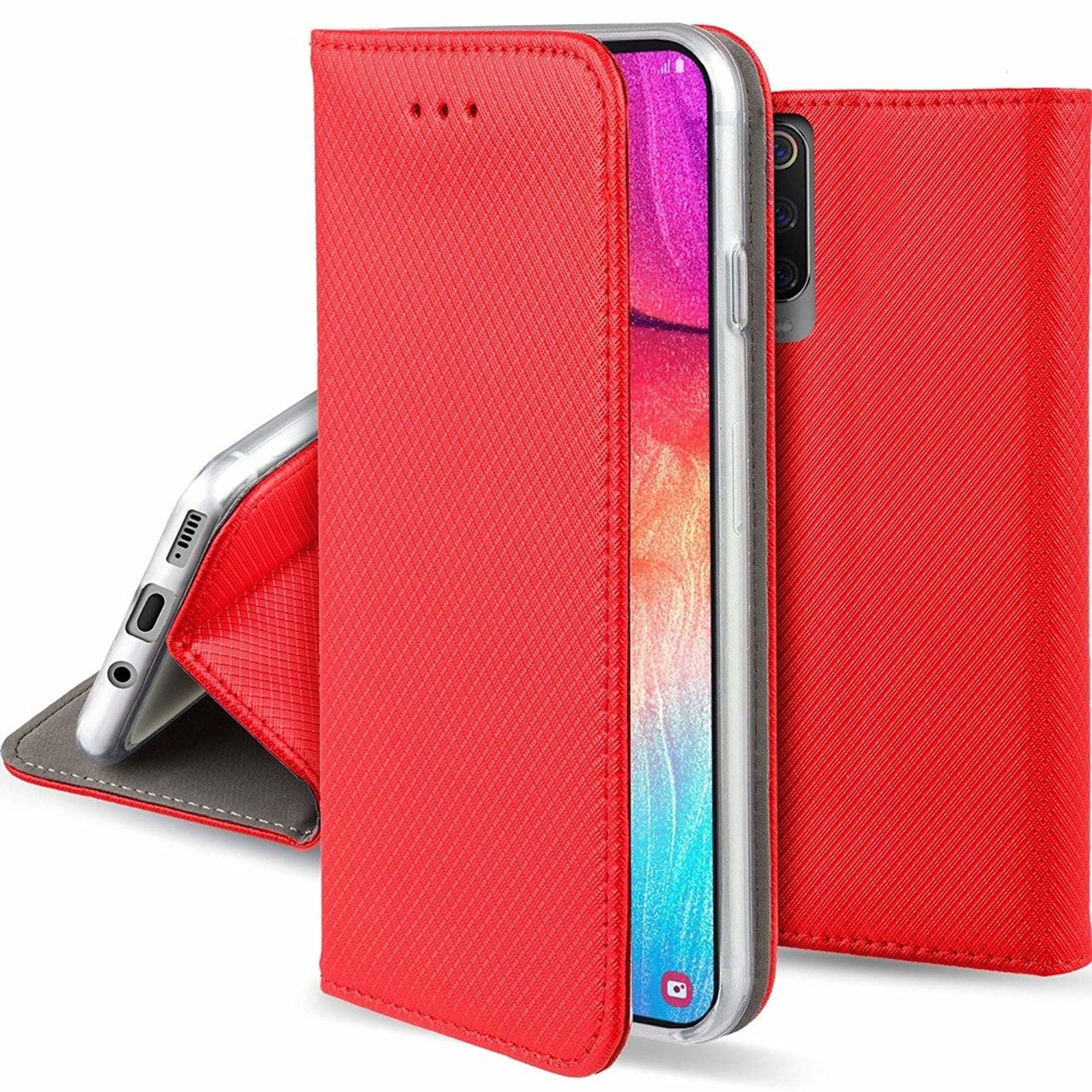 Etui XIAOMI REDMI 8 portfel z klapką Flip Magnet czerwone