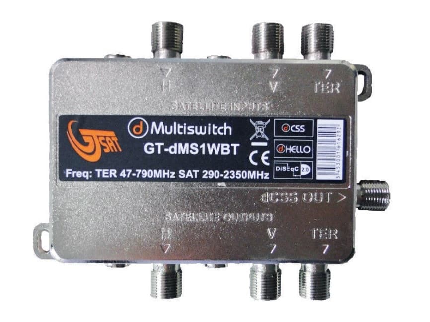 Sat GT Multiswitch Unicable II GT GT-dMS1TWBT MSUWBGT-DMS1TWBT