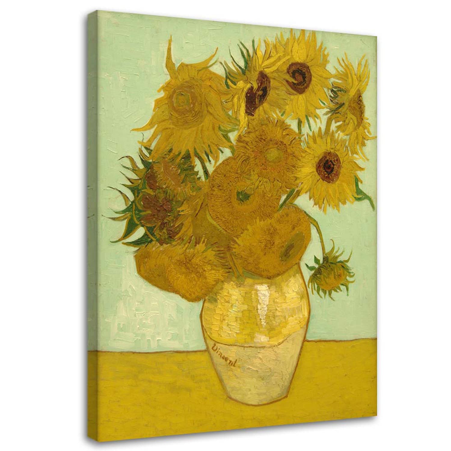 Obraz na płótnie, Słoneczniki - V. van Gogh reprodukcja (Rozmiar 80x120)
