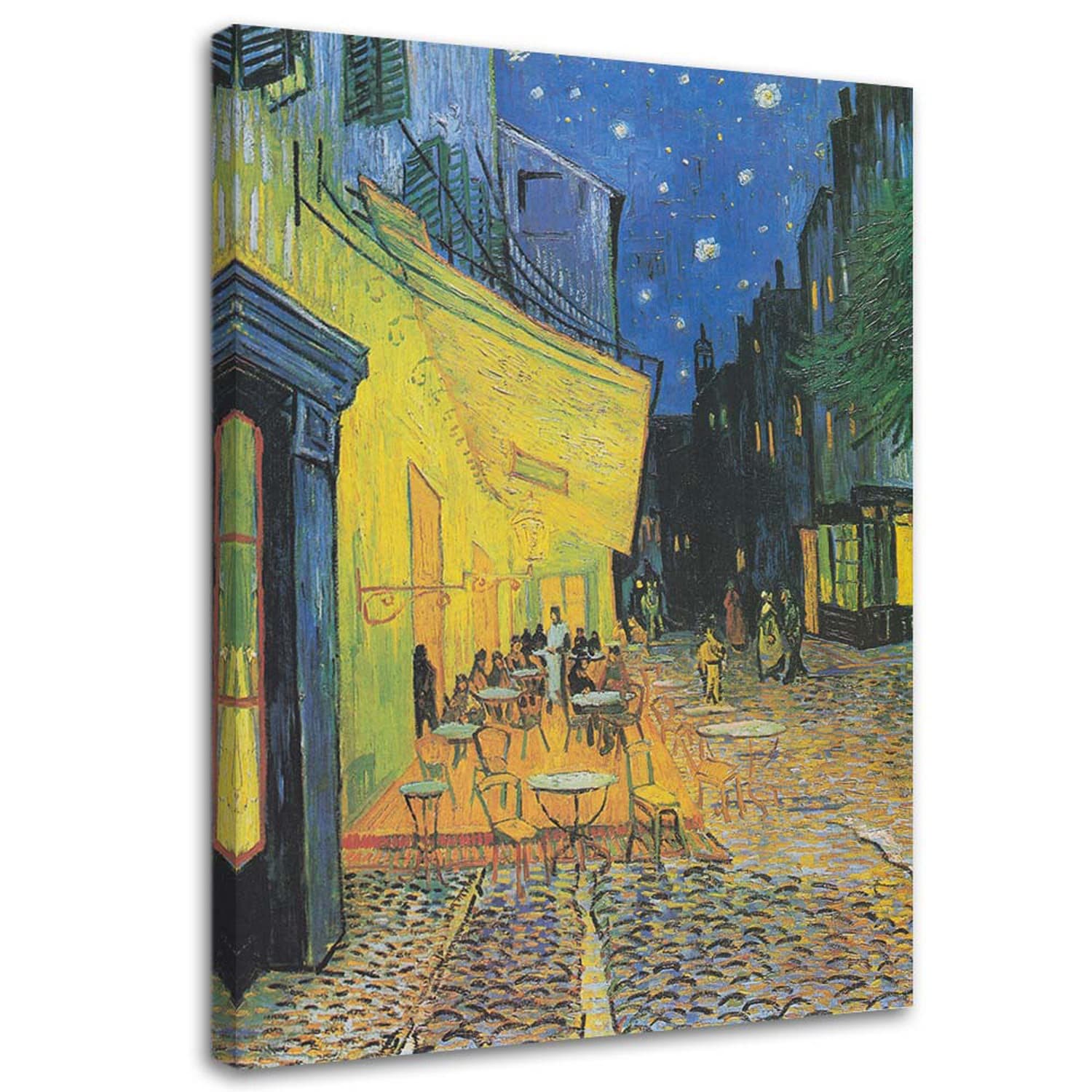 Obraz na płótnie, Taras kawiarni w nocy - V. van Gogh reprodukcja (Rozmiar 40x60)