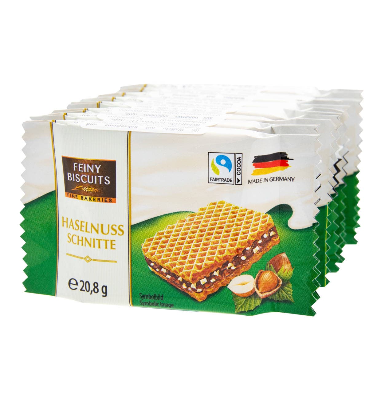 Gunz Wafelki orzechowo czekoladowe 8 szt .