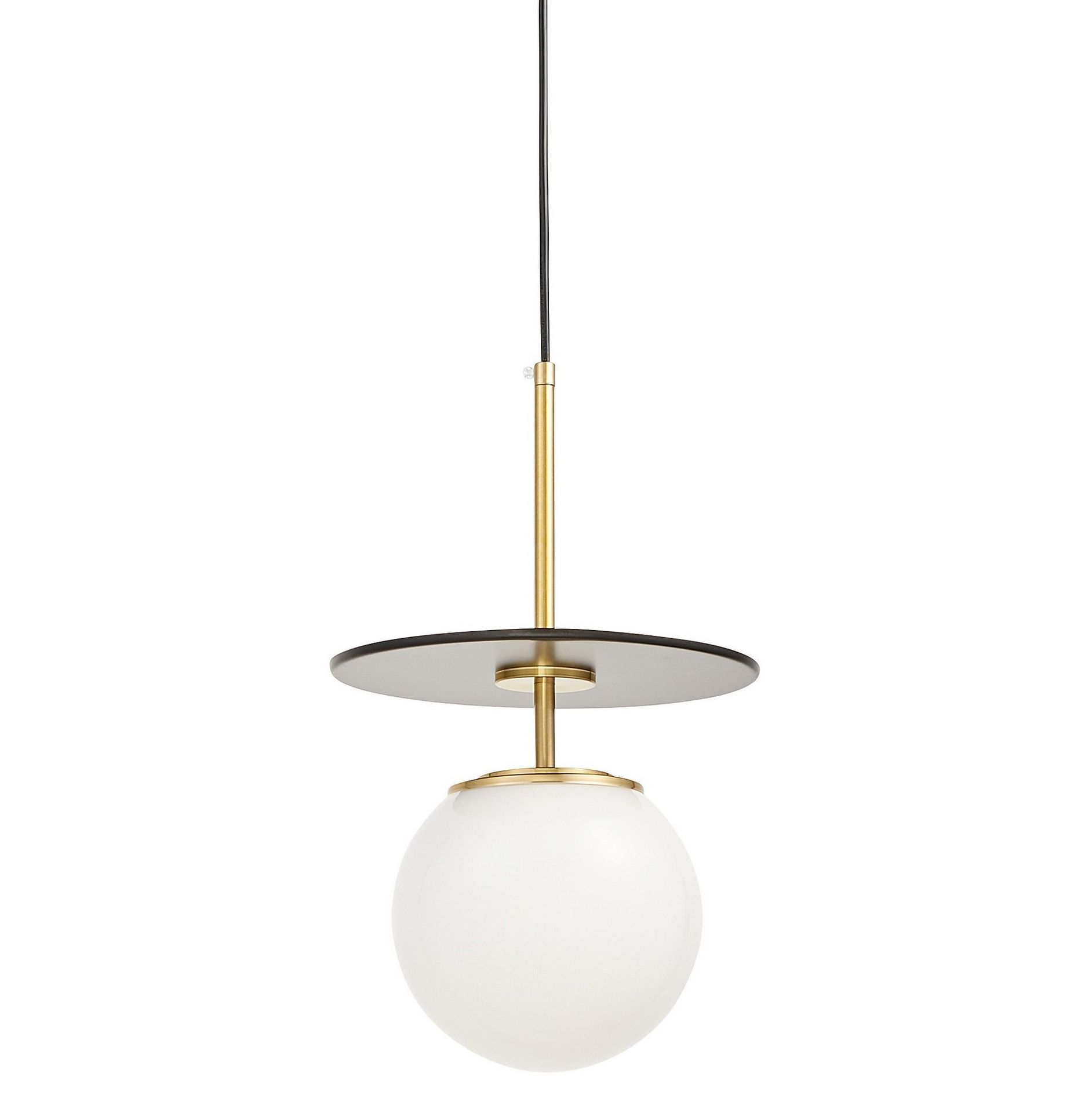 NOWOCZESNA LAMPA WISZĄCA CZARNO-MOSIĘŻNA DALTONA W1 LUMINA DECO