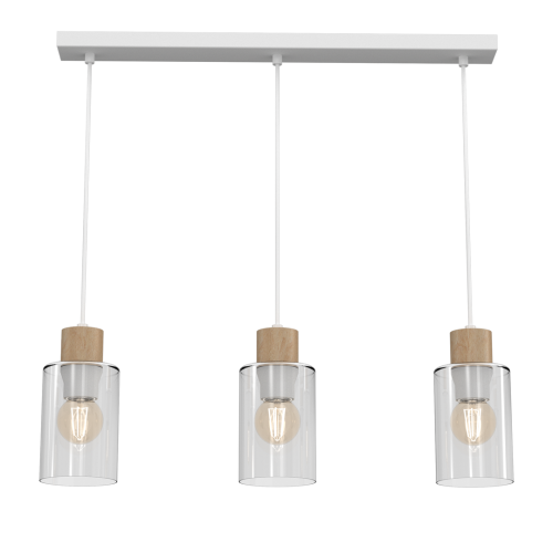 Madera lampa wisząca 3-punktowa biała MLP8555