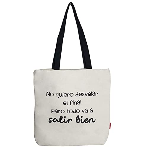 Econanos Hellobags2019 płócienna i plażowa torba na zakupy, 38 cm, biała (BLANCO)