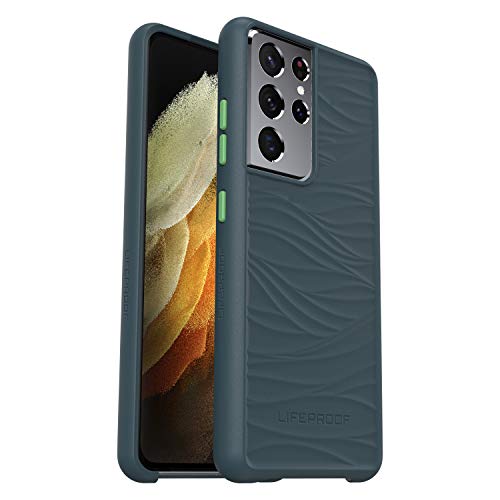 LifeProof Wake Etui do Samsung Galaxy S21 Ultra 5G, Odporne na Wstrząsy, Odporne na Upadek do 2 Metrów, Cienkie Etui Ochronne, Wykonane z Odnawialnego Plastiku Oceanicznego, Szare