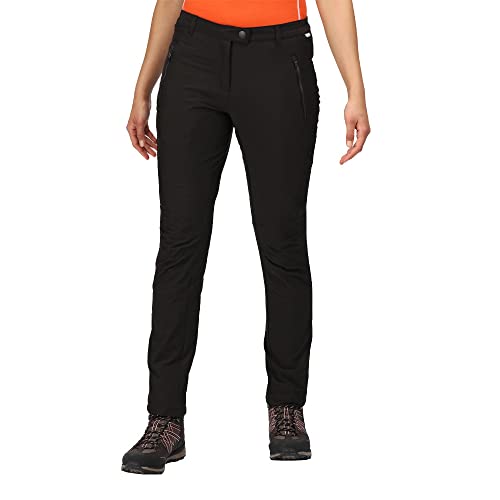Regatta Highton Winter Pants de Senderismo, Tejido Elástico Con Protección UV, Forro de Malla Abierta, Cintura Parcialmente Elástica Y Varios Bolsillos Spodnie damskie