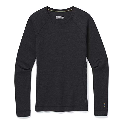 Smartwool Damskie Merino 250 Baselayer Crew Boxed Termiczne topy, węgiel drzewny wrzos, S