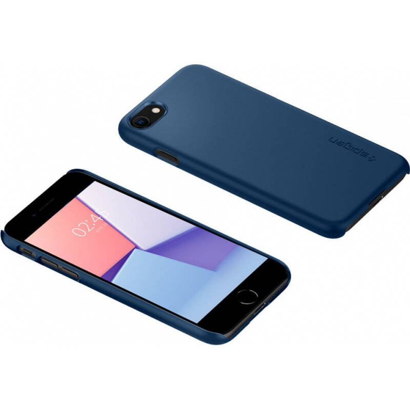 ETUI SPIGEN THIN FIT APPLE IPHONE SE 2022/SE 2020/8/7 NAVY BLUE