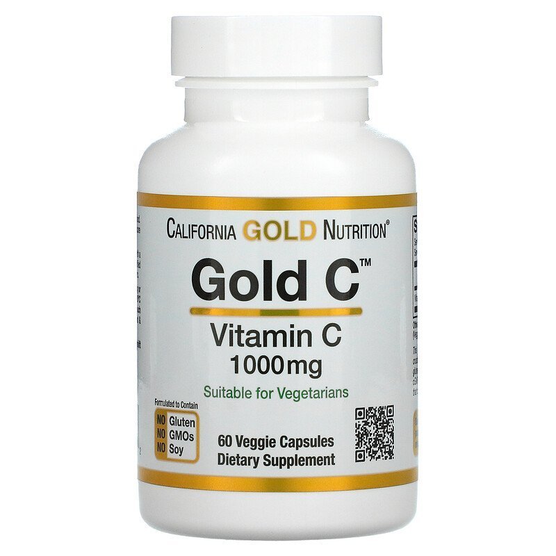 California Gold Nutrition Gold C Vitamin C 1000 mg 60 kaps.