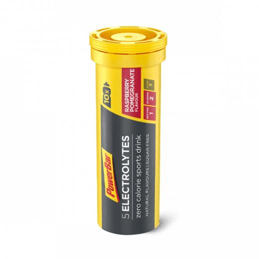 Elektrolity bez cukru 5 Electrolytes Sports Drink 10 tab. Malina-Granat