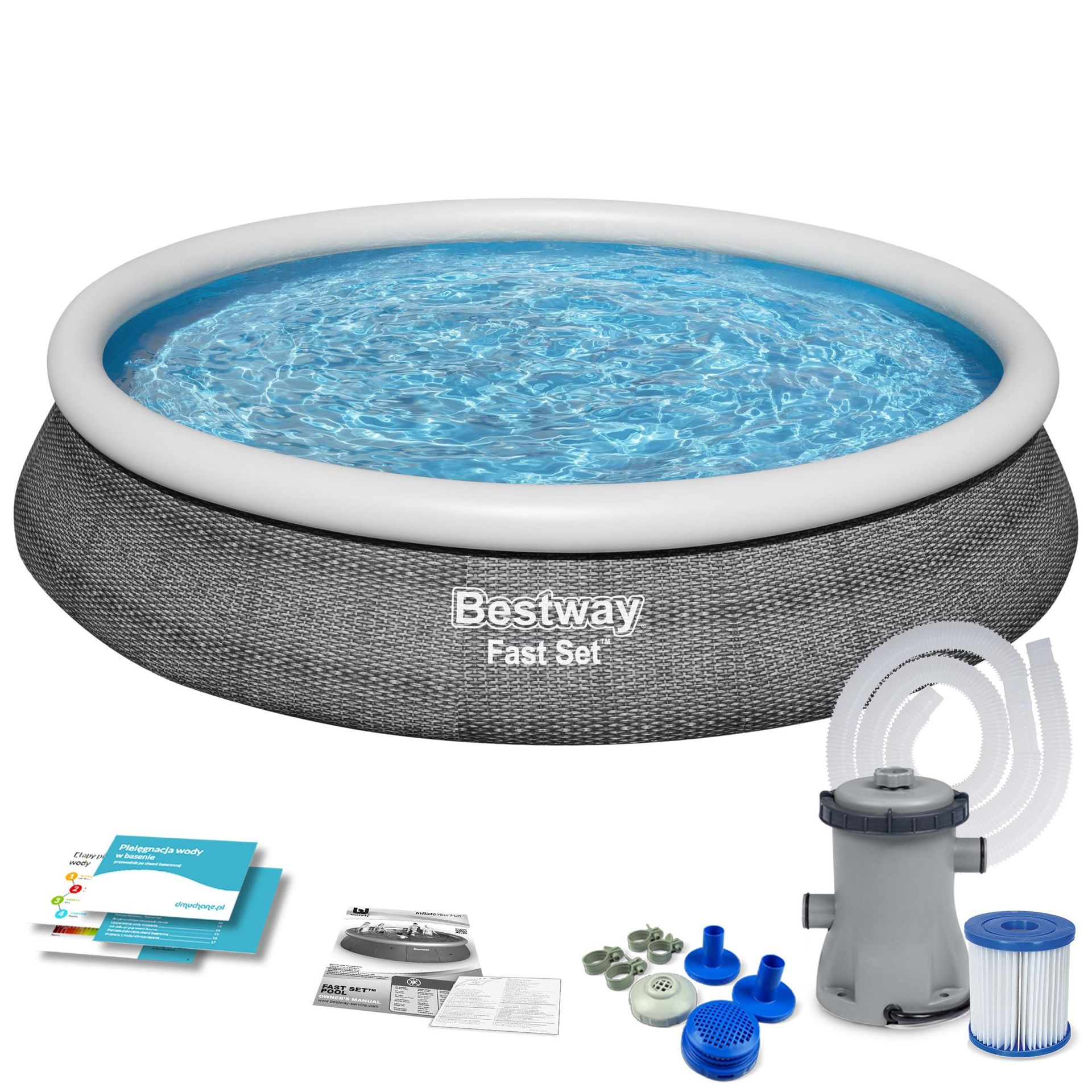 Bestway Basen ogrodowy rozporowy 457 x 84 cm 9w1 57313N 57313N