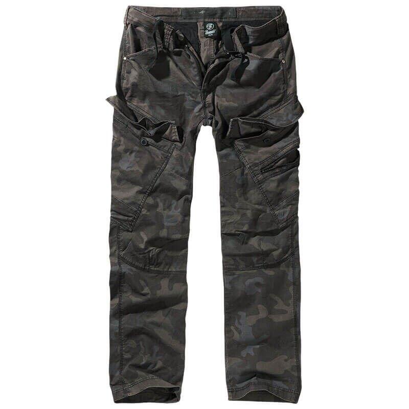 Spodnie turystyczne męskie Brandit Slim Fit Adven Dark Camo