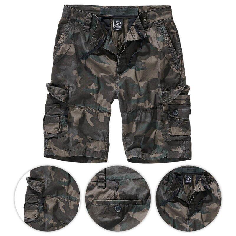 Szorty turystyczne męskie Brandit Ty Dark Camo