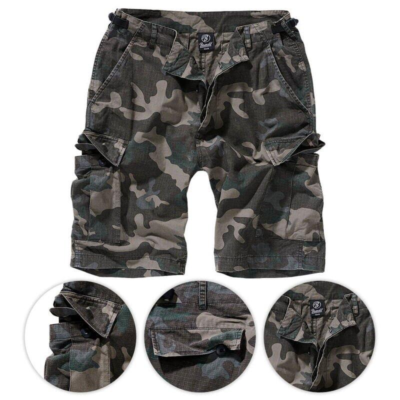 Szorty turystyczne męskie Brandit BDU Rip-Stop Dark Camo