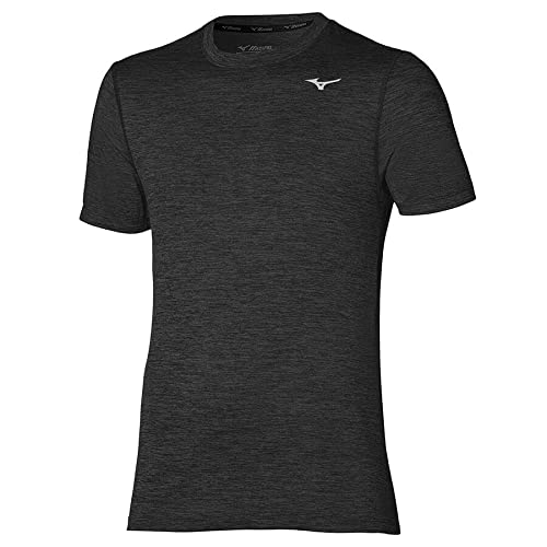 Mizuno Męski T-shirt Impulse Core, czarny, S