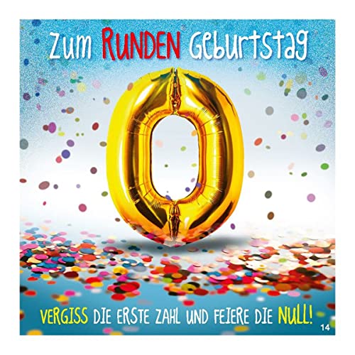 Kartka z życzeniami z muzyką, dowcipna kartka urodzinowa z kolorowym motywem, pasującym hasłem i tekstem wewnętrznym, w zestawie z kopertą, 17 x 16,5 cm